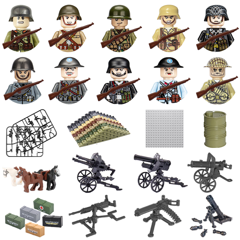 24 sztuk/partia WW2 postać woj – Lego Minifigure Holder recenzja i cena
