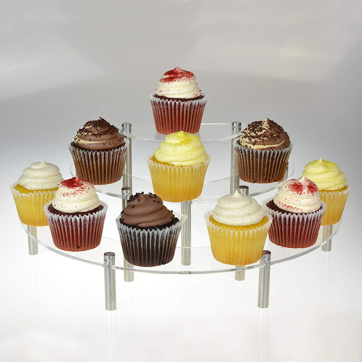 3-Tier akrylowe okrągłe Cupcak – Pop Display Shelf recenzja i cena