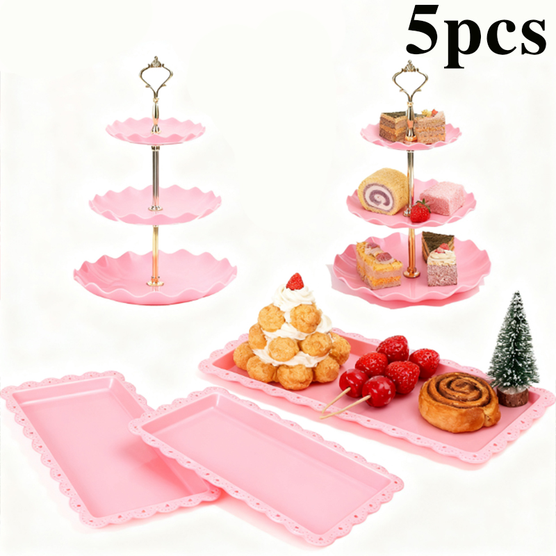 2/5 szt. Luksusowy różowy stoj – Display Risers Set recenzja i cena